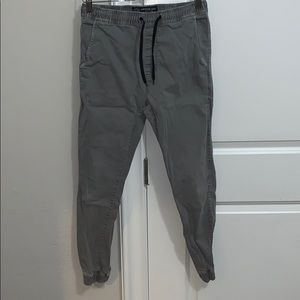 grey joggers